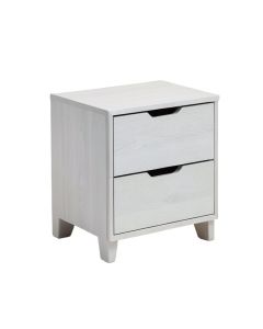 Mahood 2 - Drawer Solid Wood Nightstand In Light Gray (synthetic illustration; no displayed measurements)
