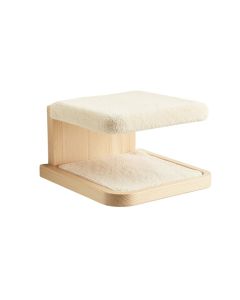 Bay Crossing Wall-Mounted Cat Perch - Ivory (synthetic illustration; no displayed measurements)