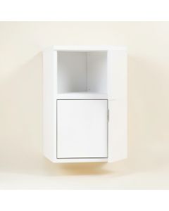 Ash Branch Wall-Mounted Entry Cabinet - White (synthetic illustration; no displayed measurements)