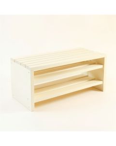 Rowan Bridge Shoe Storage Bench - Ivory (synthetic illustration; no displayed measurements)