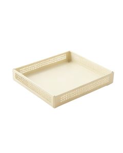 Flint Edge Empty Under-Desk Cable Tray - Ivory