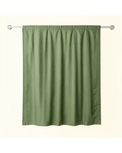Holly Brook Shower Curtain Hanging Flat From A Plain Rod - Green (synthetic illustration; no displayed measurements)