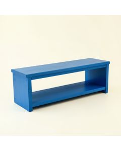 Willow Bend Narrow Outdoor Storage Bench - Blue (synthetic illustration; no displayed measurements)