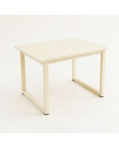Ash Crossing Patio Table - Cream (synthetic illustration; no displayed measurements)
