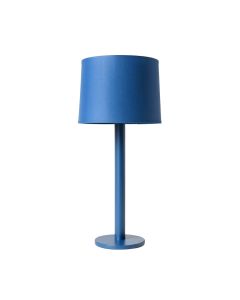 Vale Branch Floor Lamp With A Plain Fabric Shade - Blue (synthetic illustration; no displayed measurements)