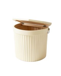 Juniper Branch Closed Garden Compost Bin - Cream (synthetic illustration; no displayed measurements)