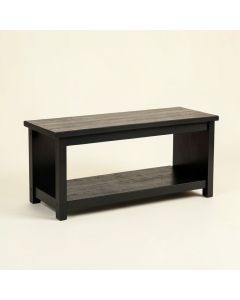 Ridge Crossing Indoor Bench - Black (synthetic illustration; no displayed measurements)
