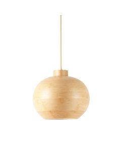 Willow Arc Pendant Light Suspended From One Plain Cable - Beige (synthetic illustration; no displayed measurements)