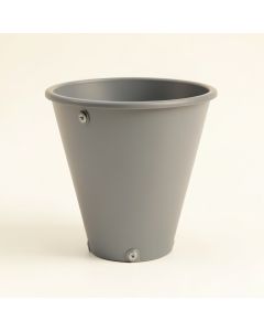 Olive Brook Empty Railing Planter With Integral Brackets - Gray (synthetic illustration; no displayed measurements)