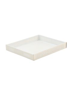 Birch Brook Empty Under-Desk Cable Tray - White