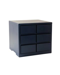 Cove Dell Small-Parts Storage Drawer Cabinet - Navy (synthetic illustration; no displayed measurements)