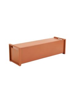 Heath Bluff Narrow Outdoor Storage Bench - Terracotta