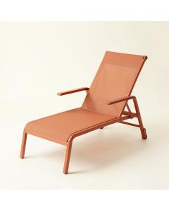 Meadow Brook Outdoor Lounge Chair - Terracotta (synthetic illustration; no displayed measurements)