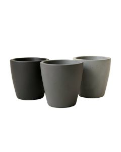 Vokolida 3 Piece Concrete Pot Planter Set