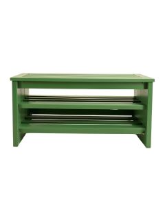 Sage Edge Shoe Storage Bench - Green (synthetic illustration; no displayed measurements)