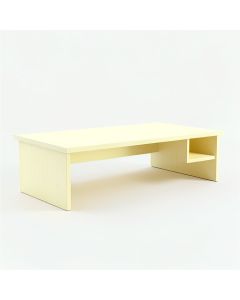 Elm Branch Desktop Monitor Riser - Ivory (synthetic illustration; no displayed measurements)