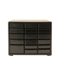 Laurel Canyon Small-Parts Storage Drawer Cabinet - Black (synthetic illustration; no displayed measurements)