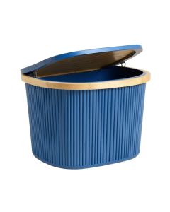 Aspen Bridge Laundry Hamper - Blue