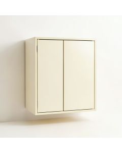 Maple Crest Wall-Mounted Laundry Cabinet - Ivory (synthetic illustration; no displayed measurements)