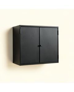 Meadow Bend Wall-Mounted Entry Cabinet - Black (synthetic illustration; no displayed measurements)