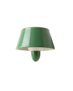 Oak Bridge Wall Sconce Mounted On A Plain Wall - Green (synthetic illustration; no displayed measurements)