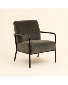 Binghamton 33.5 '' Wide Velvet Armchair (synthetic illustration; no displayed measurements)