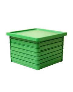 Willow Bridge Closed Outdoor Storage Box - Green (synthetic illustration; no displayed measurements)