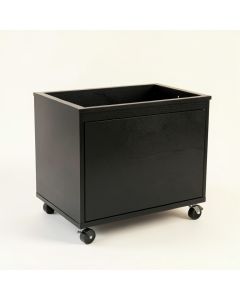Stone Branch Empty Rolling Workshop Cart - Black (synthetic illustration; no displayed measurements)