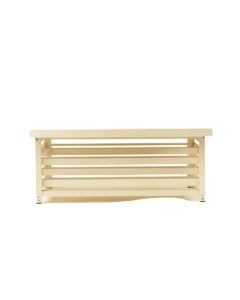 Reed Bridge Narrow Outdoor Storage Bench - Ivory (synthetic illustration; no displayed measurements)