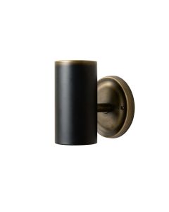 Donavan 1 - Light Black/Antique Brass Armed Sconce