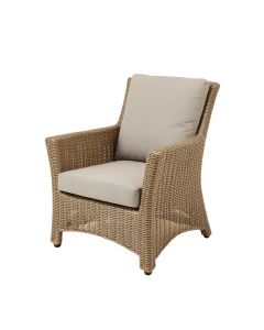 Enger Outdoor Woven Patio Chair With Cushion (synthetic illustration; no displayed measurements)