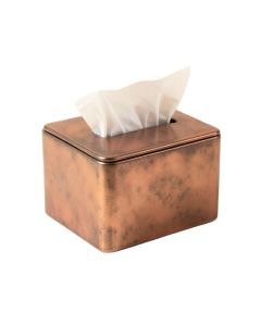 Hand Hammered Metal Tissue Box Cover