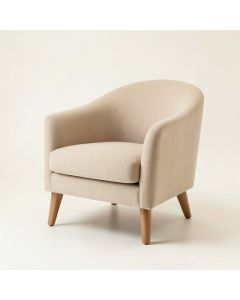 Cove Bridge Upholstered Armchair - Beige (synthetic illustration; no displayed measurements)