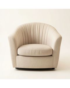 Harbor Canyon Upholstered Armchair - Beige (synthetic illustration; no displayed measurements)