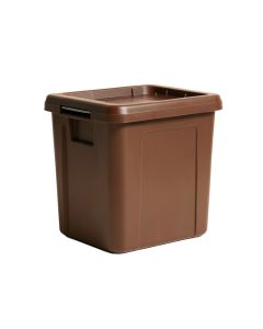 71 Gallon Water Resistant Plastic Lockable Deck Box In Brown