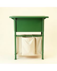 Vale Brook Laundry Sorting Station With Plain Removable Bags - Green (synthetic illustration; no displayed measurements)