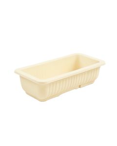 Vale Canyon Empty Railing Planter With Integral Brackets - Ivory (synthetic illustration; no displayed measurements)