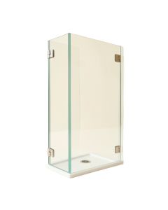 Kinkade Xl 26.25 '' W X 80 '' H Hinged Frameless Shower Door