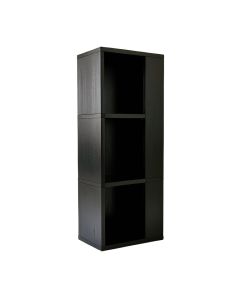 Hill Crossing Narrow Cubby Tower - Black (synthetic illustration; no displayed measurements)