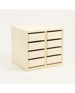 Clay Dale Small-Parts Storage Drawer Cabinet - Cream (synthetic illustration; no displayed measurements)