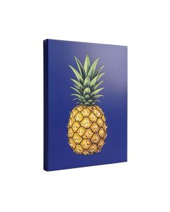 Indigo Pineapple Graphic Art On Wrapped Canvas
