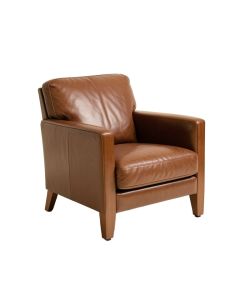 Edmondo 33 '' Wide Genuine Leather Armchair (synthetic illustration; no displayed measurements)
