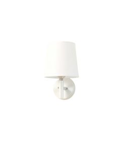 Oak Brook Wall Sconce Mounted On A Plain Wall - White (synthetic illustration; no displayed measurements)