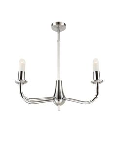 Ebern Designs Fe1Ed538F2454Ade8E7Ff6B861C2C4De Two Light Pendant Primo Heifner Chrome (synthetic illustration; no displayed measurements)