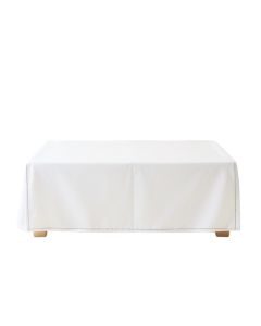 Olive Crossing Flat Bed Sheet - White