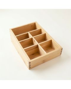 Holly Branch Empty Coffee-Station Organizer - Beige (synthetic illustration; no displayed measurements)