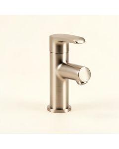 Dfi Commercial Brushed Nickel Waterfall Bathroom Sink Faucets Single Handle Hole Deck Mount Lavatory (synthetic illustration; no displayed measurements)