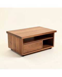 Chatelet Solid Wood Coffee Table With Storage (synthetic illustration; no displayed measurements)