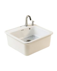 32 '' L X 20 '' W Farmhouse Kitchen Sink With Sink Grid And Basket Strainer