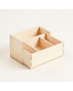 Dawn Bridge Empty Coffee-Station Organizer - Ivory (synthetic illustration; no displayed measurements)